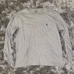 Grey Polo Long Sleeve
